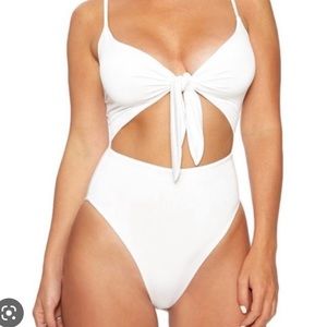 Naked wardrobe white one piece